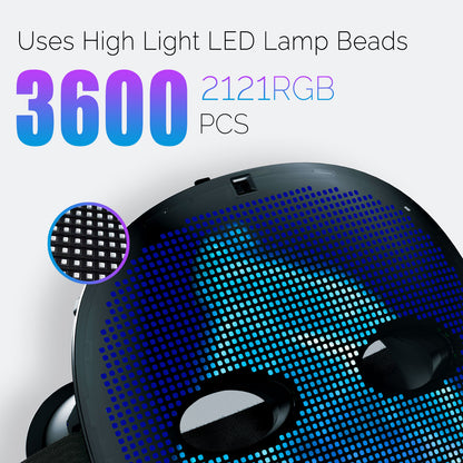 Led Mask HD with WIFI Programmable Video Play