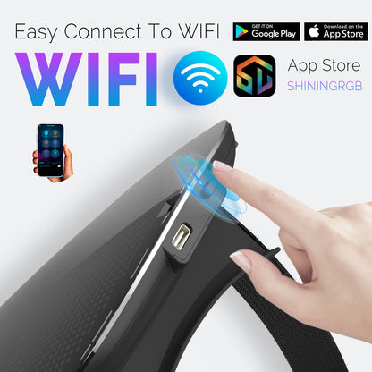 Máscara Led HD con reproducción de vídeo programable WIFI