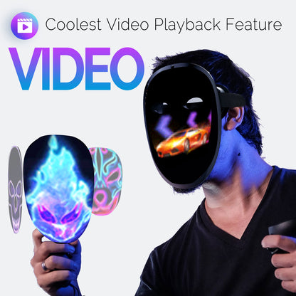 Led Mask HD with WIFI Programmable Video Play