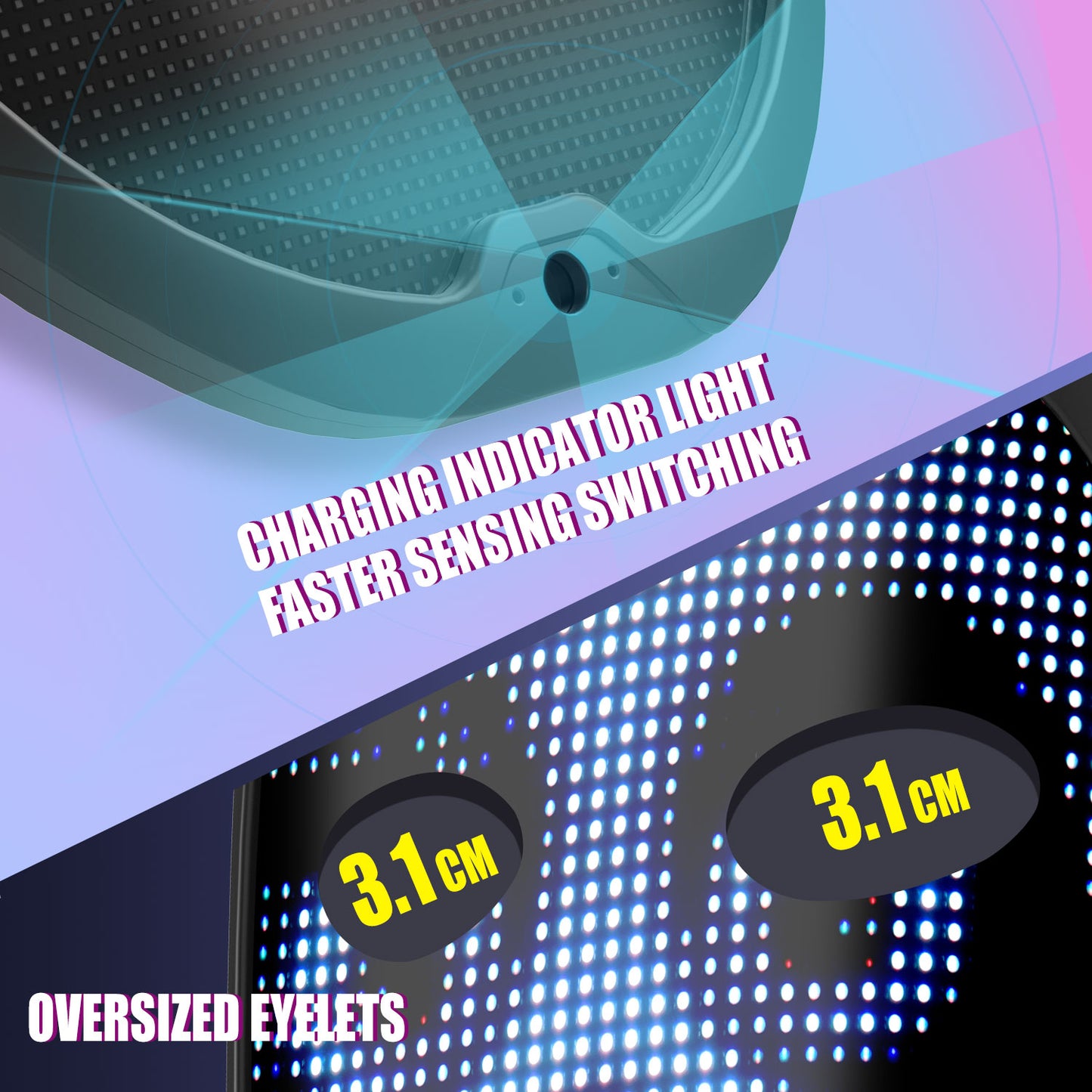 Led Mask with Bluetooth Programmable(Ultra-light-thin)