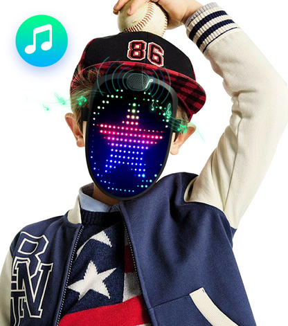 Led Mask with Music Gesture Sensing Transforming